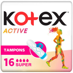KOTEX Tampoonid Active Super 16pcs