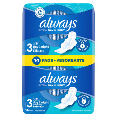 ALWAYS Higiēnas paketes Night Duo 14pcs