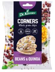 DR. KÖRNER Wholegrain rice and corn chips with peas, beans and quinoa 50g