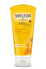 WELEDA Weleda Calendula Baby šampūnas ir kūno prausiklis vaikiškas su medetkomis 200ml (Weleda AG) 200ml