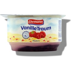 EHRMANN vanilli-vaarika kohupiimakreem 125g