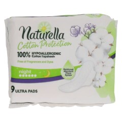 NATURELLA Higieniniai paketai NATURELLA COTTON SINGLE NIGHT 9pcs