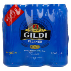 MEISTRITE GILDI Pilsner 6*0,568 l 3,41l