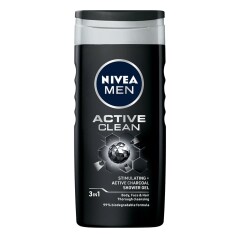 NIVEA Vīriešu dušas želeja Active Clean 250ml