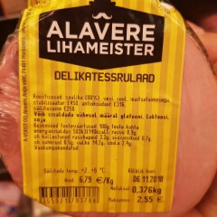 ALAVERE LIHAMEISTER Delikatessrulaad 1kg