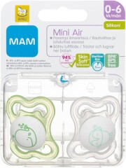 MAM Mini air silikooniist lutt, 0-6 elukuud 2pcs