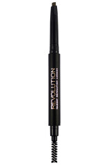 MAKEUP REVOLUTION Kulmupliiats Duo Brow Definer Light Brown 1pcs