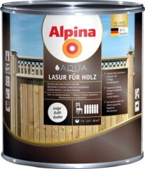 ALPINA Veepõhine lasuurvärv Aqua Lasur Alpina 2.5L valge 2,5l
