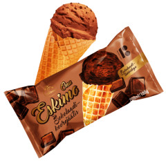 ONU ESKIMO ONU ESKIMO chocolate cream ice cream with chocolate pieces in waffle cone 200ml/100g 0,1kg