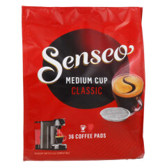 SENSEO Kohvipadjad keskm. röst. Classic 36pcs