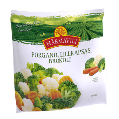 HÄRMAVILI Brokkoli,lillkapsas,porgand 0,4kg