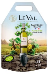 LE VAL Sauvignon Blanc IGP Pays d'Oc pouch 150cl