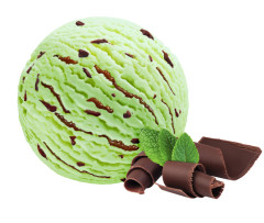 HORECA Peppermint cream ice cream with peppermint-chocolate cream and chocolate chips 5L/2,25kg 2,25kg