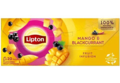 LIPTON Augļu tēja maisiņos Mango-upeņu 20x1.7 34g