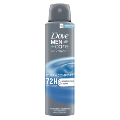 DOVE MEN Vyriškas purškiamas dezodorantas DOVE CLEAN COMFORT 150ml