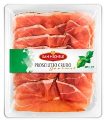 SAN MICHELE Cured ham with basil Prosciutto SAN MICHELE slices, 12x90g 90g
