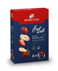 HERKULESS Auzu pārslas biezputra ar zemenēm 6.gb 0,21kg