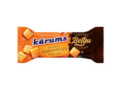 KARUMS Curd snack in Belgian chocolate coating with salted caramel filling 38g