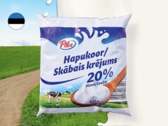 PILOS Skābais krējums 20% plēvē 500g