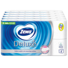 ZEWA Tualettpaber Deluxe Pure white 3-kih. 40pcs