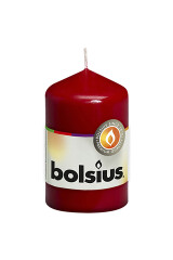 BOLSIUS Bolsius lauaküünal 80/48mm 15h, tumepunane 1pcs