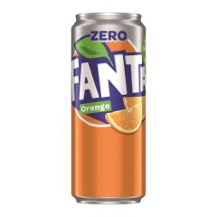 FANTA Gazuotas gaivusis gėrimas Orange Zero 0,33l