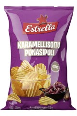 ESTRELLA Kartulikrõpsud Karamelliseeritud Punase Sibulaga 275g