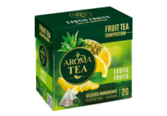 AROMA TEA Augļu tēja maisiņos piramīdas Exotic Fruits 20x2 40g