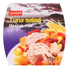 RIMI Meksikietiškos salotos su tunu RIMI,175g 175g