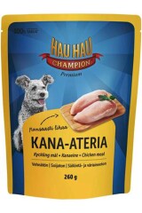 HAU HAU CHAMPION Konservuotas šunų ėdalas HAU-HAU CHAMPION su vištiena 260g