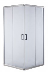 HARMA Shower enclosure Harma DN026 90x90x180cm square, aluminium frame/5mm gray tempered glass (tray DNA11) 1pcs