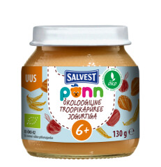 PÕNN Organic Tropical puree with yoghurt (6 months) 130g
