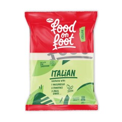 FOOD ON FOOT Italian Sandwich with Mozzarella Tomatoes and Basil Sauce 200g