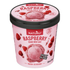 NATURLI Naturli Oat Drink Ice Cream with Raspberry 335g