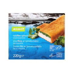 RIMI FISH FILLET RIMI WITH SPINACH 220G 220g