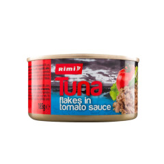 RIMI Smulk.tunas pomidorų padaže RIMI,185g 190g