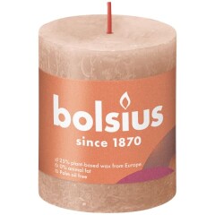 BOLSIUS Sambaküünal Rustic Creamy 80/68mm 1pcs
