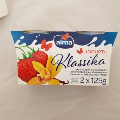 ALMA jogurt maasika-vanilli 2x125g 250g