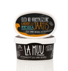 LA MUU Salted Caramel Ice Cream, Organic 400g