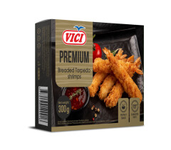 VICI Shrimps TORPEDO with tail in crunchy layer 0,3kg