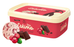 ONU ESKIMO Cranberry cream ice cream with chocolate pieces 0,48kg