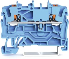 WAGO Gnybtas Wago 2202-1204, 2 jungčių 2,5 mm², 24A, mėlynas 1pcs