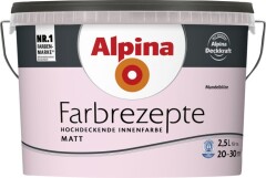 ALPINA Vandens dispersiniai dažai vidaus darbams, Farbrezepte, šviesiai violetiniai 2,5l