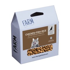 FARM PET FOOD Kassisööt kala ja riisiga Senior 300g