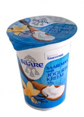 SAARE Vanilli-jogurtikreem 5% 400g