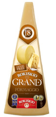 ROKIŠKIO GRAND Hard cheese Rokiškio GRAND, 37% fat, 180 g, 18 months. 180g
