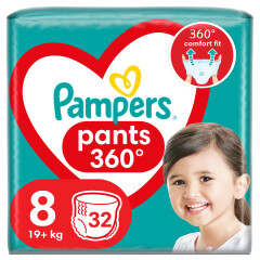 PAMPERS Autiņbiksītes S8 19+ kg 32pcs