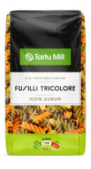 TARTU MILL Pasta durum Fusilli Tricolore 500g