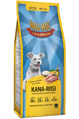 HAU HAU CHAMPION Kuivsööt koerale kana-riisi, nisuvaba 15kg