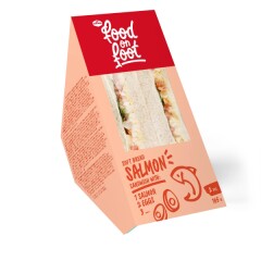 FOOD ON FOOT SOFT BREAD Sandwich with Salmon and Eggs 165g